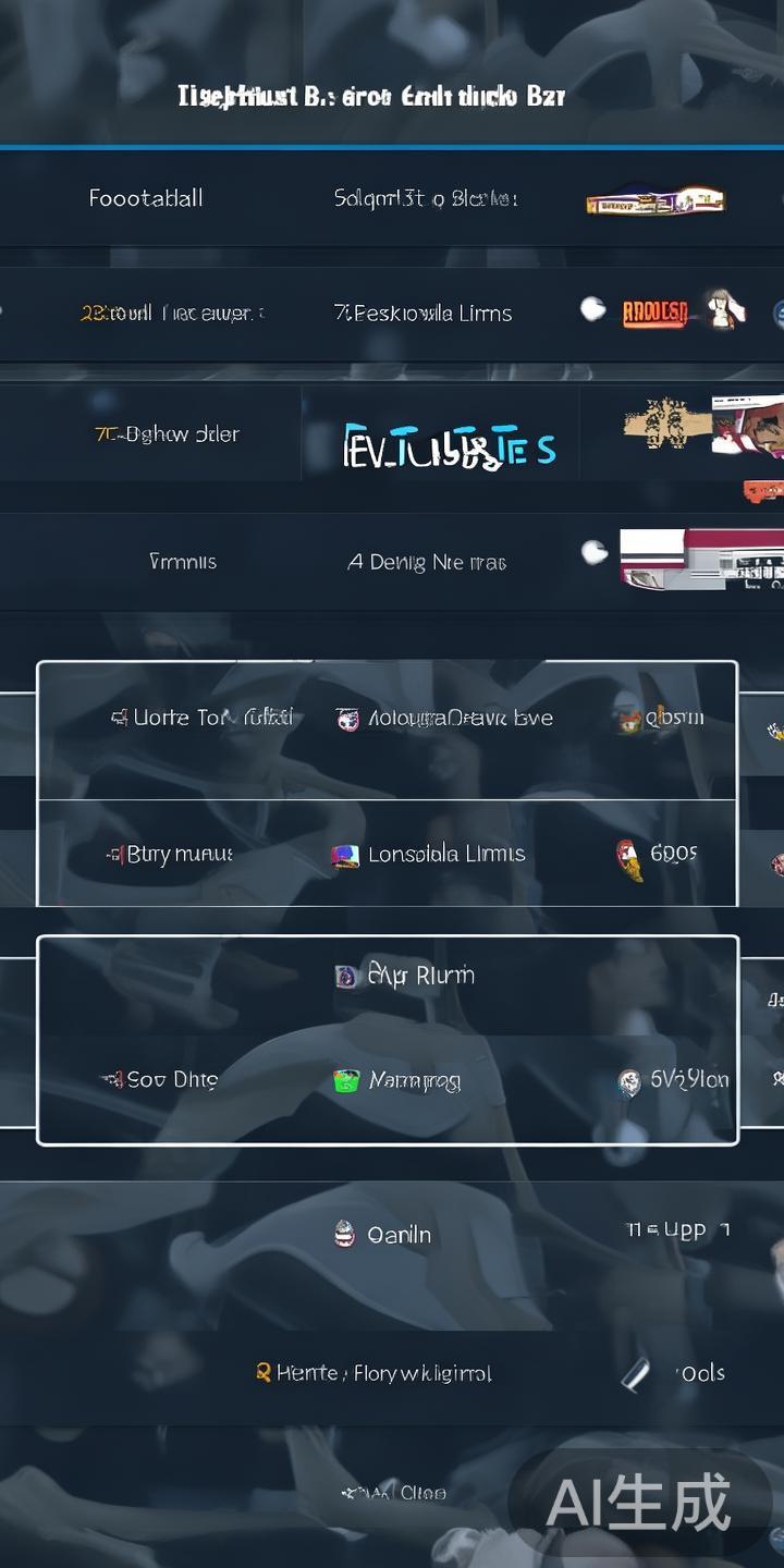 在【赛事列表】中，可以依据体育项目、联赛、时间筛选