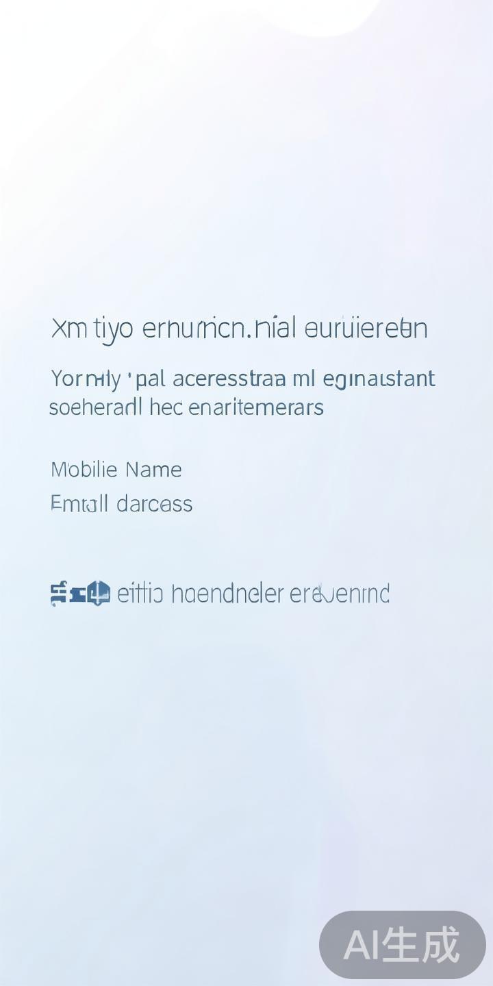 个人信息：输入真实的姓名、手机号码和电子邮箱。部分